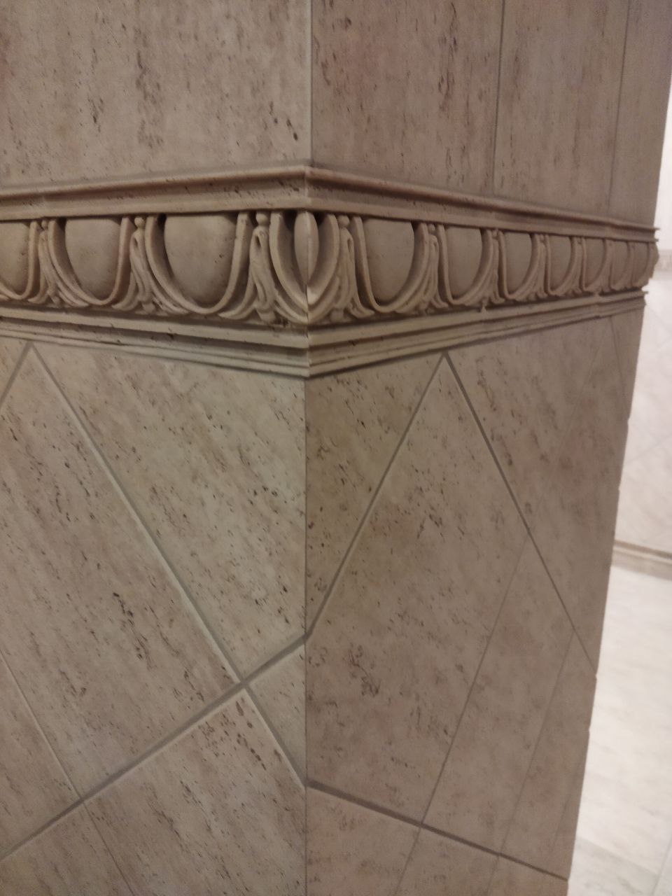 Укладка плитки с запилом под 45 градусов — плиточник Екатеринбург